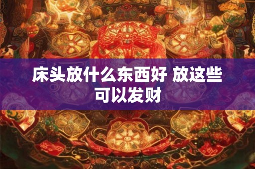 床头放什么东西好 放这些可以发财