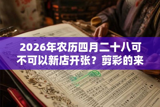 2026年农历四月二十八可不可以新店开张？剪彩的来历