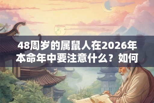 48周岁的属鼠人在2026年本命年中要注意什么？如何提升运势