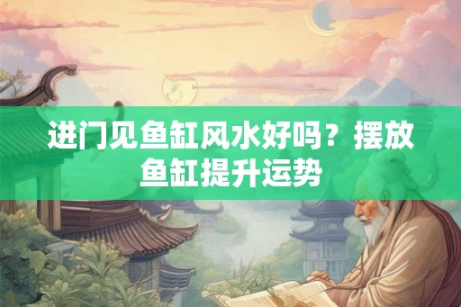 进门见鱼缸风水好吗？摆放鱼缸提升运势