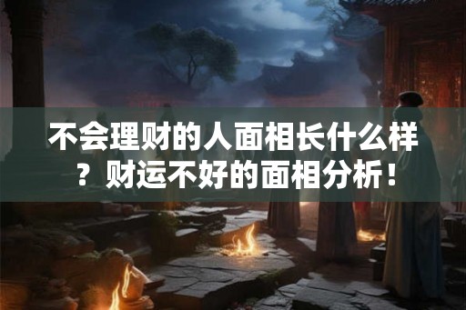 不会理财的人面相长什么样？财运不好的面相分析！