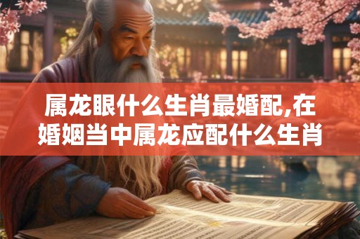 属龙眼什么生肖最婚配,在婚姻当中属龙应配什么生肖最好