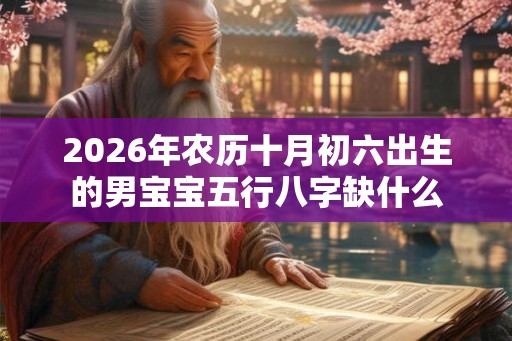 2026年农历十月初六出生的男宝宝五行八字缺什么