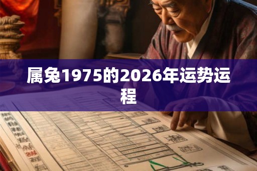 属兔1975的2026年运势运程