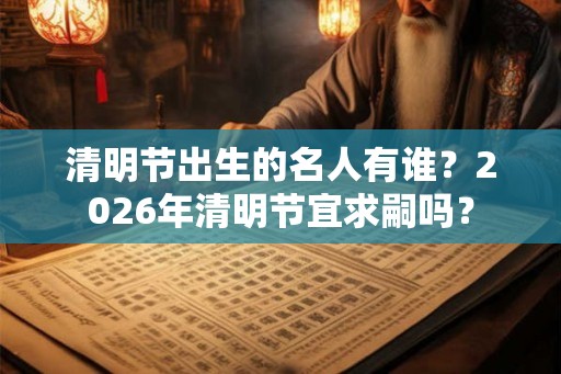 清明节出生的名人有谁？2026年清明节宜求嗣吗？