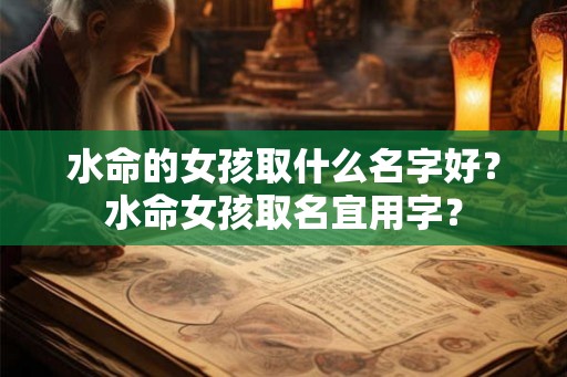 水命的女孩取什么名字好？水命女孩取名宜用字？