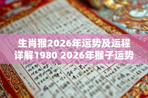 生肖猴2026年运势及运程详解1980 2026年猴子运势如何 生肖猴2026年运势及运程详解1980 2026年猴子运势如何
