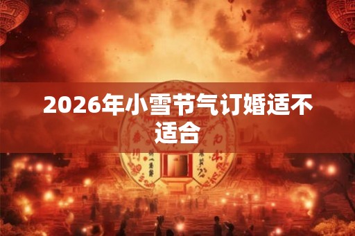 2026年小雪节气订婚适不适合 2026年小雪节气订婚适不适合