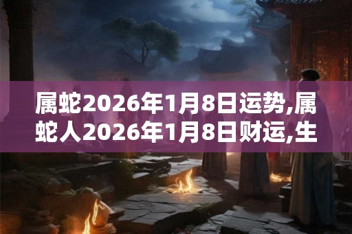 属蛇2026年1月8日运势,属蛇人2026年1月8日财运,生肖蛇2026年1月8日运势