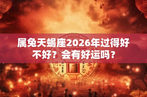 属兔天蝎座2026年过得好不好？会有好运吗？