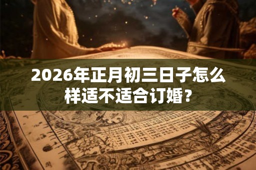 2026年正月初三日子怎么样适不适合订婚? 2026年正月初三日子怎么样适不适合订婚?