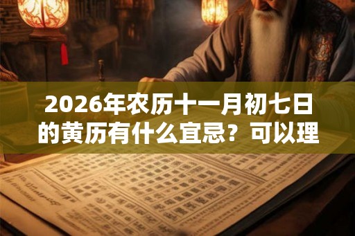 2026年农历十一月初七日的黄历有什么宜忌？可以理发吗？