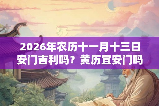2026年农历十一月十三日安门吉利吗？黄历宜安门吗？