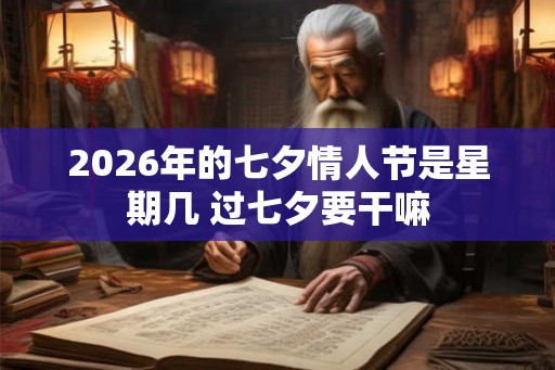 2026年的七夕情人节是星期几 过七夕要干嘛 2026年的七夕情人节是星期几 过七夕要干嘛