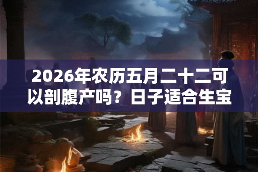 2026年农历五月二十二可以剖腹产吗？日子适合生宝宝吗？