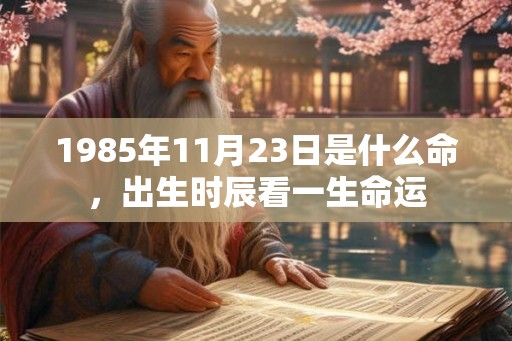1985年11月23日是什么命，出生时辰看一生命运