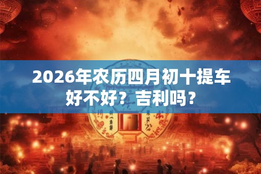 2026年农历四月初十提车好不好？吉利吗？