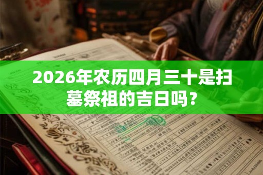 2026年农历四月三十是扫墓祭祖的吉日吗？