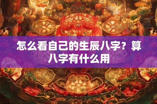 怎么看自己的生辰八字?算八字有什么用 怎么看自己的生辰八字?算八字有什么用