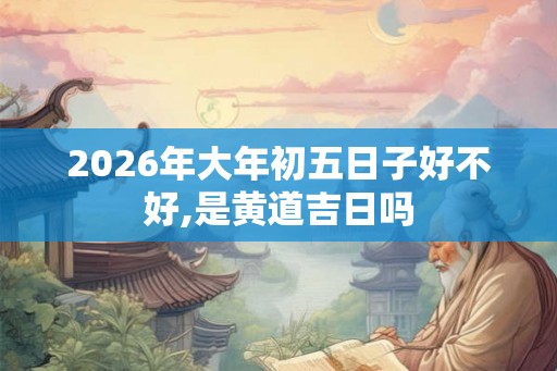 2026年大年初五日子好不好,是黄道吉日吗 2026年大年初五日子好不好,是黄道吉日吗