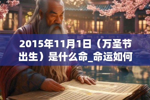 2015年11月1日（万圣节出生）是什么命_命运如何