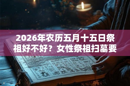 2026年农历五月十五日祭祖好不好？女性祭祖扫墓要注意什么？