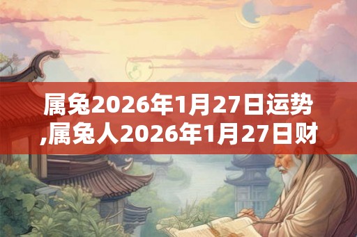 属兔2026年1月27日运势,属兔人2026年1月27日财运,生肖兔2026年1月27日运势 属兔2026年1月27日运势,属兔人2026年1月27日财运,生肖兔2026年1月27日运势