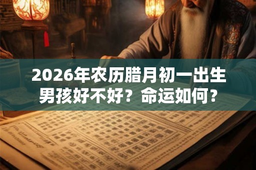 2026年农历腊月初一出生男孩好不好？命运如何？