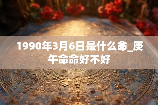 1990年3月6日是什么命_庚午命命好不好