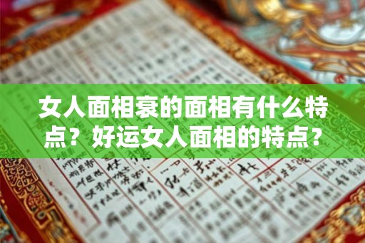 女人面相衰的面相有什么特点？好运女人面相的特点？