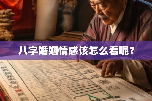 八字婚姻情感该怎么看呢？
