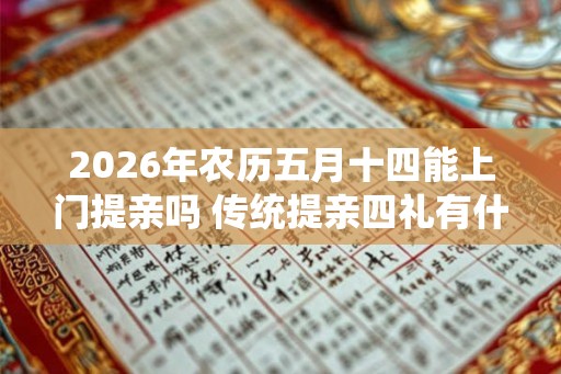 2026年农历五月十四能上门提亲吗 传统提亲四礼有什么
