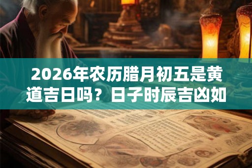 2026年农历腊月初五是黄道吉日吗？日子时辰吉凶如何？