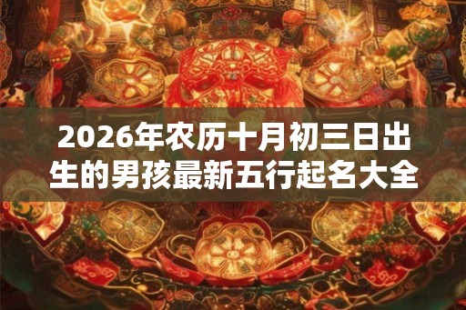 2026年农历十月初三日出生的男孩最新五行起名大全