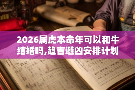 2026属虎本命年可以和牛结婚吗,趋吉避凶安排计划