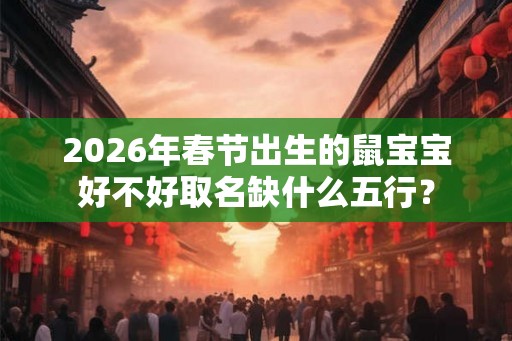 2026年春节出生的鼠宝宝好不好取名缺什么五行？