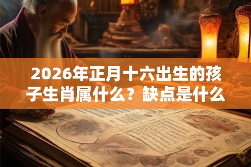 2026年正月十六出生的孩子生肖属什么？缺点是什么？