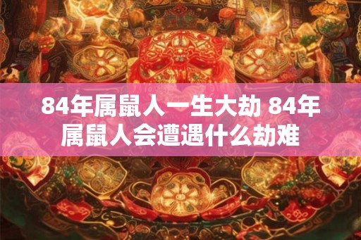 84年属鼠人一生大劫 84年属鼠人会遭遇什么劫难