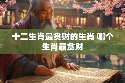 十二生肖最贪财的生肖 哪个生肖最贪财 十二生肖最贪财的生肖 哪个生肖最贪财