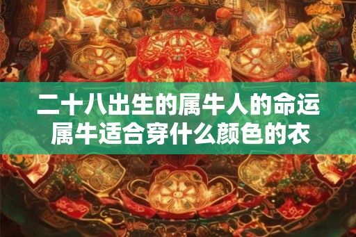 二十八出生的属牛人的命运 属牛适合穿什么颜色的衣服