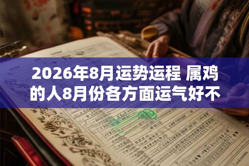 2026年8月运势运程 属鸡的人8月份各方面运气好不好