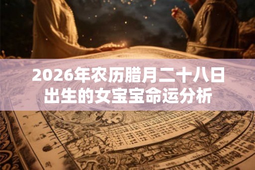 2026年农历腊月二十八日出生的女宝宝命运分析