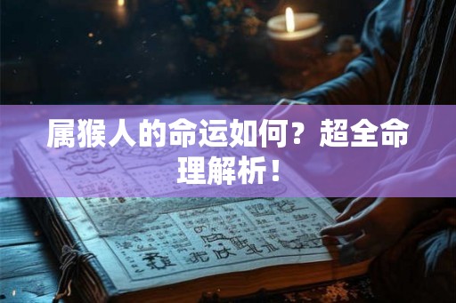 属猴人的命运如何?超全命理解析! 属猴人的命运如何?超全命理解析!
