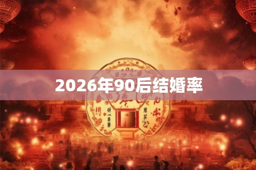 2026年90后结婚率