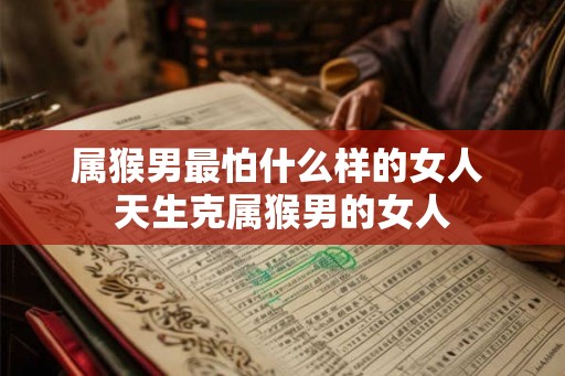 属猴男最怕什么样的女人 天生克属猴男的女人