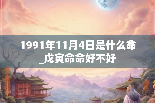 1991年11月4日是什么命_戊寅命命好不好
