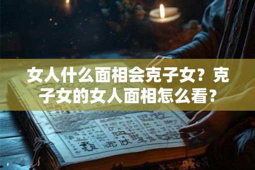女人什么面相会克子女？克子女的女人面相怎么看？