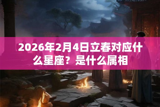 2026年2月4日立春对应什么星座？是什么属相