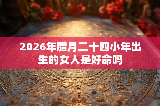2026年腊月二十四小年出生的女人是好命吗