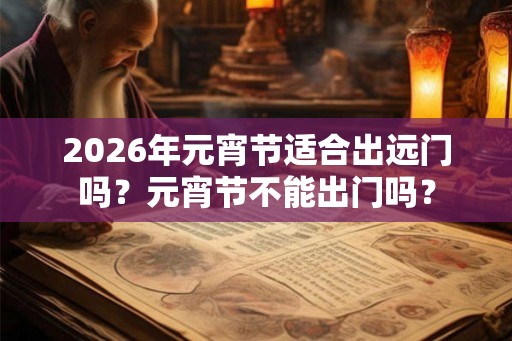2026年元宵节适合出远门吗？元宵节不能出门吗？